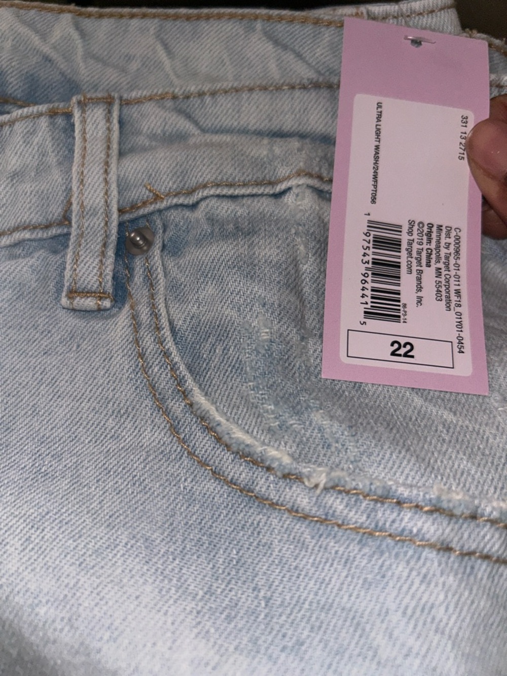 wild fable High-Rise Light Blue Distressed Jeans